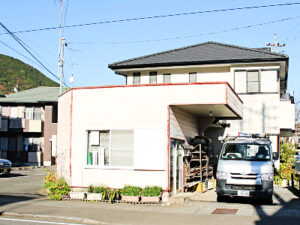 市川電機、東から見た事務所